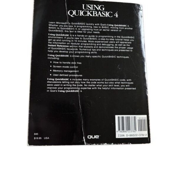 Using Quickbasic 4 Book - Picture 5 of 5